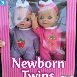 New in box twin baby dolls